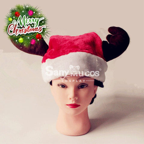 【In Stock】Christmas Cosplay Antlers Santa Hat Props Prop