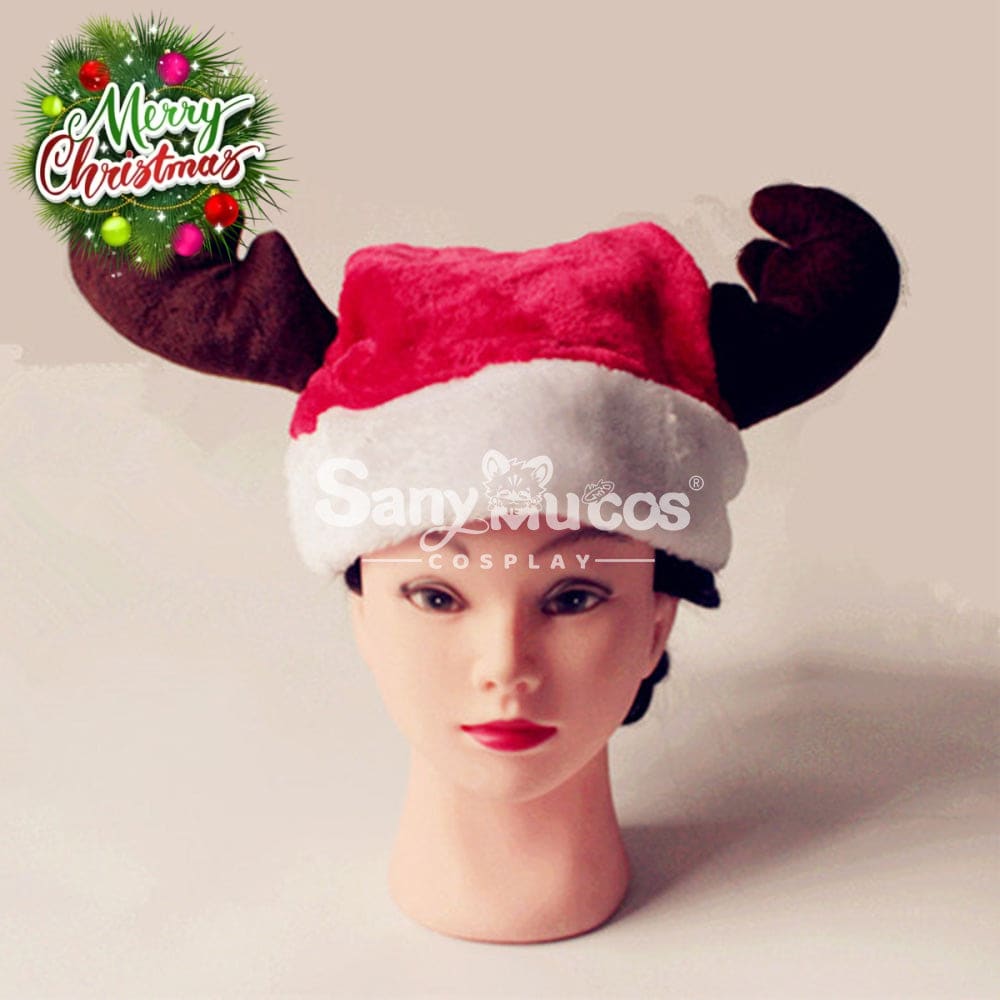 【In Stock】Christmas Cosplay Antlers Santa Hat Props Prop
