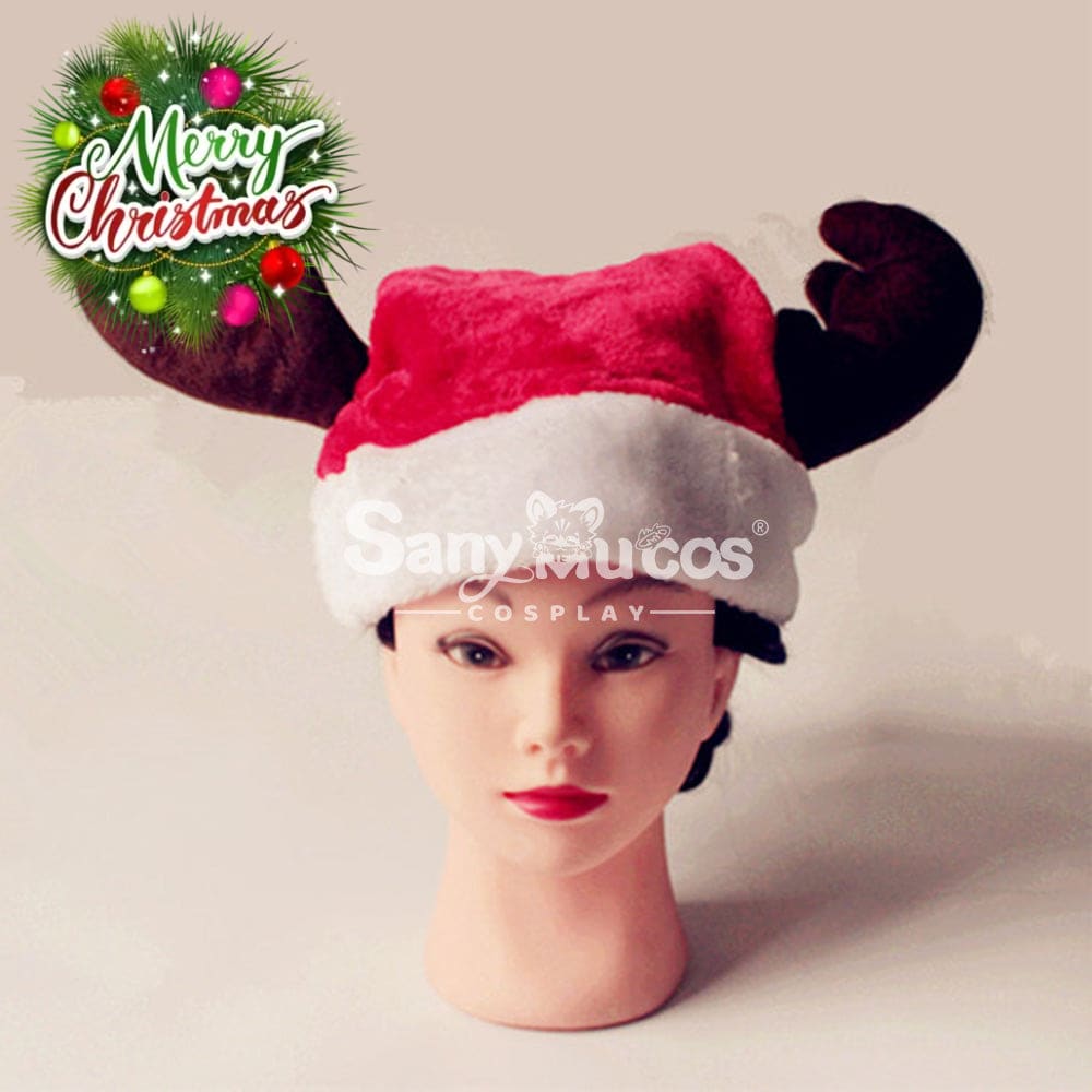 【In Stock】Christmas Cosplay Antlers Santa Hat Props Prop