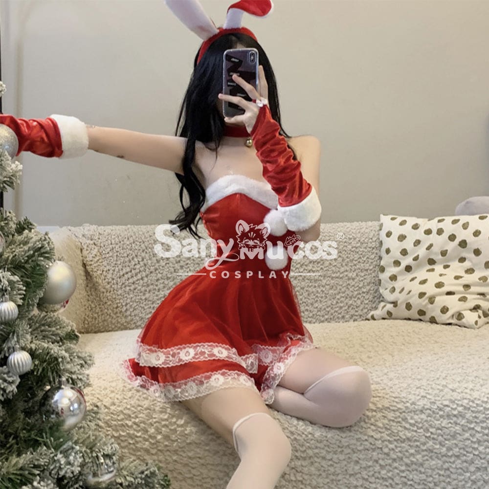 【In Stock】Christmas Cosplay Bunny Girl Dress Costume Costumes