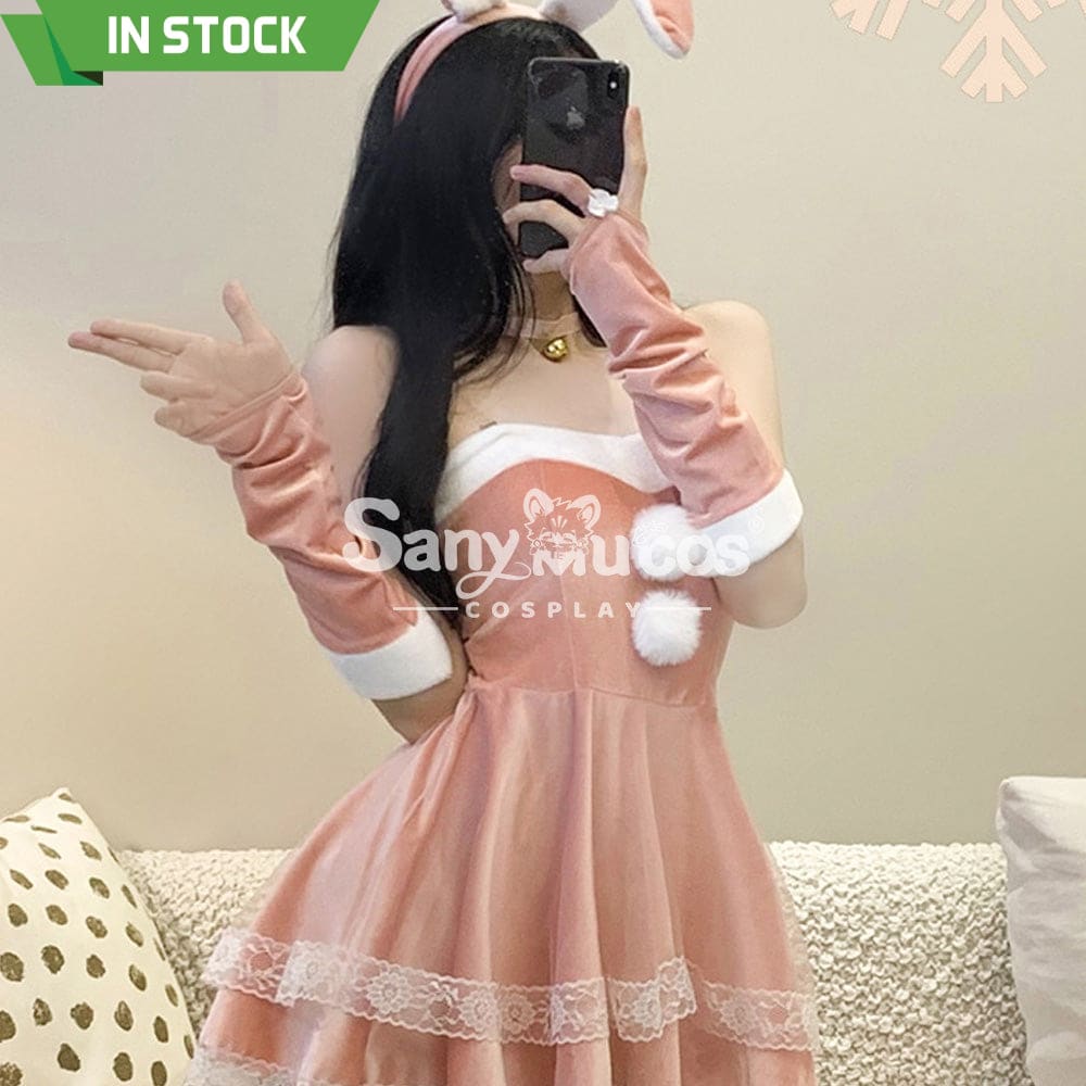 【In Stock】Christmas Cosplay Bunny Girl Dress Costume Costumes