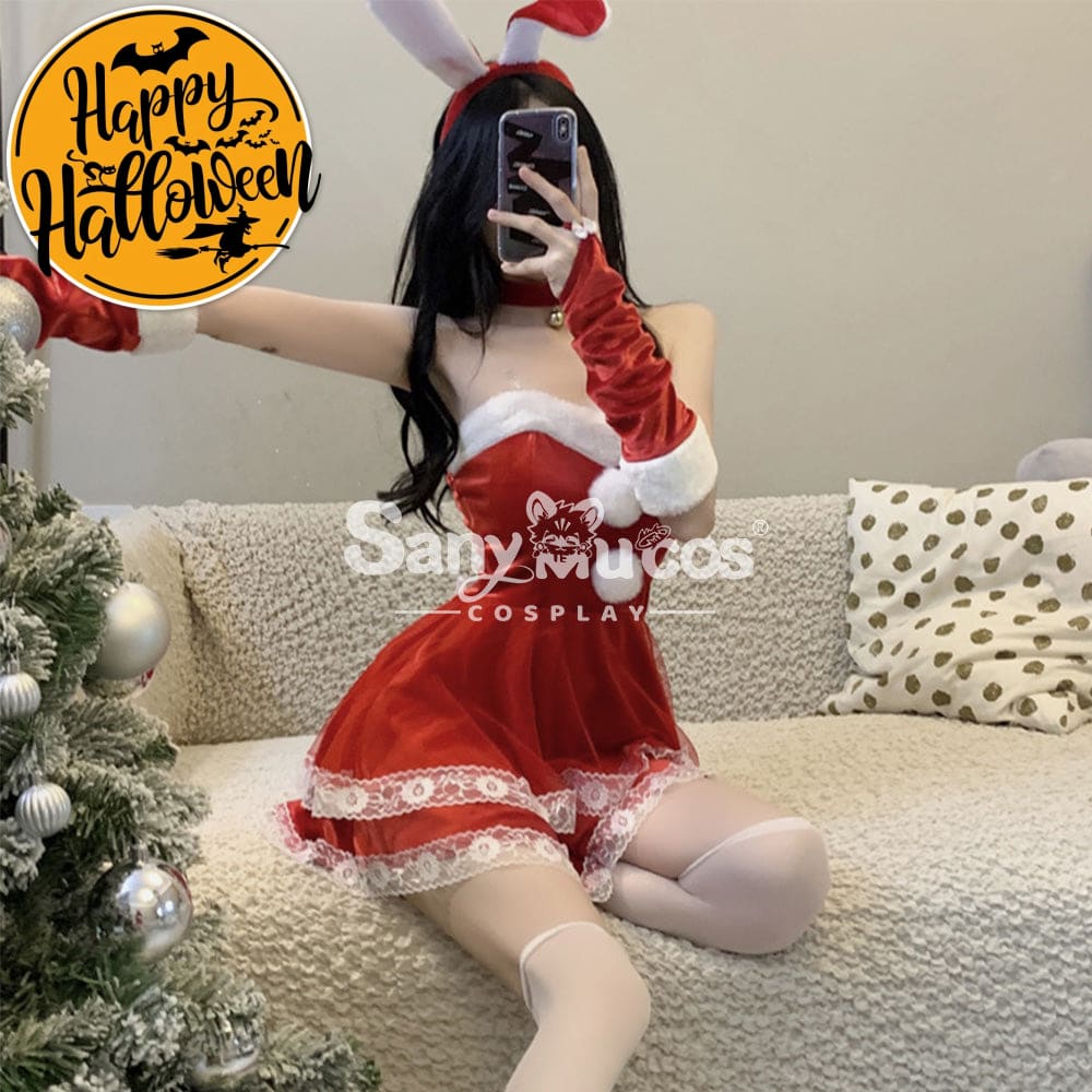 【In Stock】Christmas Cosplay Bunny Girl Dress Costume Costumes
