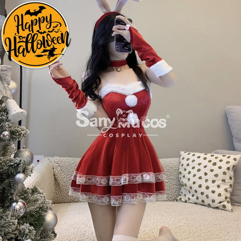 【In Stock】Christmas Cosplay Bunny Girl Dress Costume Costumes