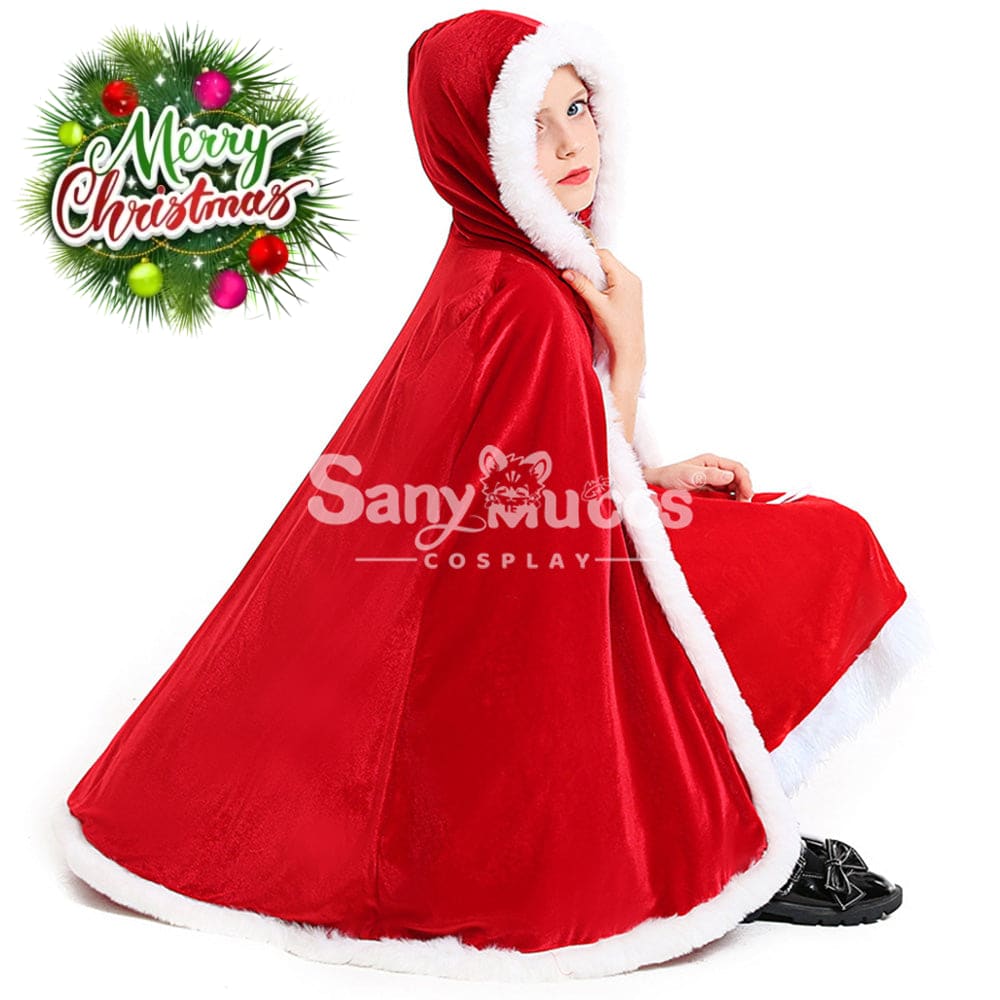 【In Stock】Christmas Cosplay Christmas Cape Costume Red Costumes