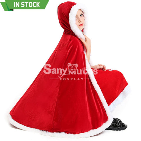 【In Stock】Christmas Cosplay Christmas Cape Costume Red Costumes