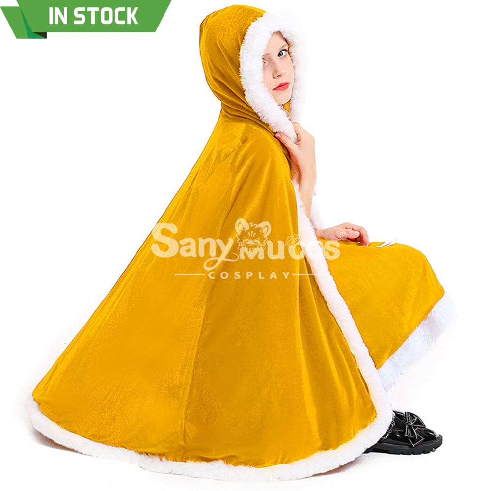 【In Stock】Christmas Cosplay Christmas Cape Costume Yellow Costumes