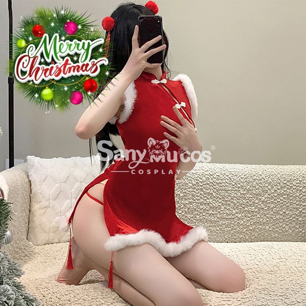 【In Stock】Christmas Cosplay Christmas Cheongsam Costume Costumes