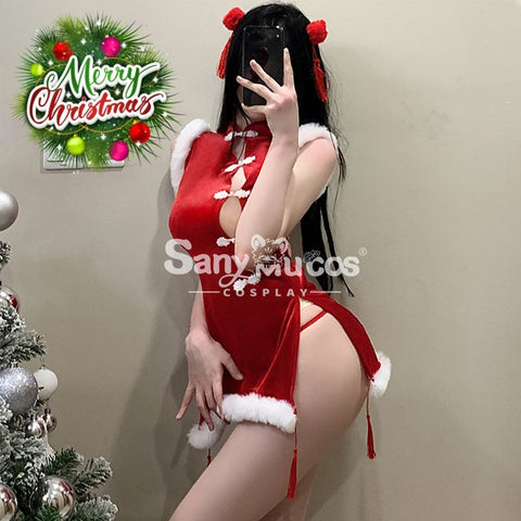 【In Stock】Christmas Cosplay Christmas Cheongsam Costume Costumes