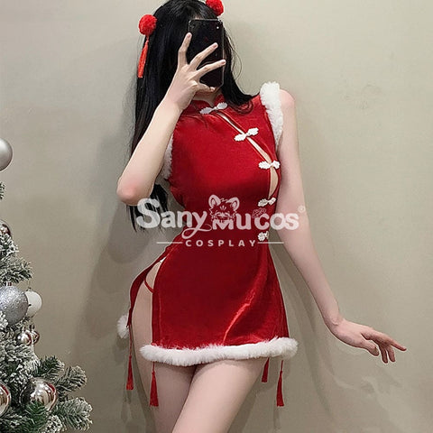 【In Stock】Christmas Cosplay Christmas Cheongsam Costume Costumes