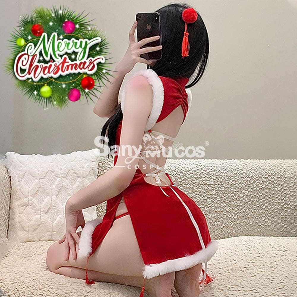 【In Stock】Christmas Cosplay Christmas Cheongsam Costume Costumes