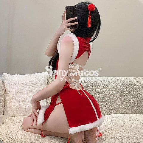 【In Stock】Christmas Cosplay Christmas Cheongsam Costume Costumes