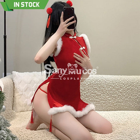 【In Stock】Christmas Cosplay Christmas Cheongsam Costume Costumes