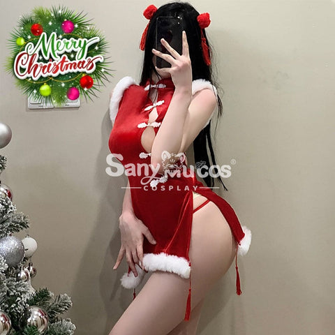 【In Stock】Christmas Cosplay Christmas Cheongsam Costume Costumes