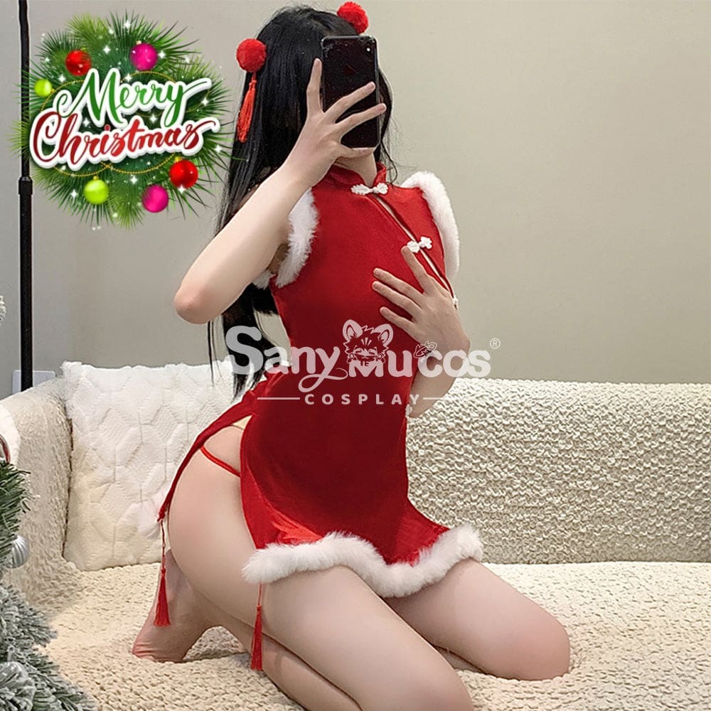 【In Stock】Christmas Cosplay Christmas Cheongsam Costume Costumes