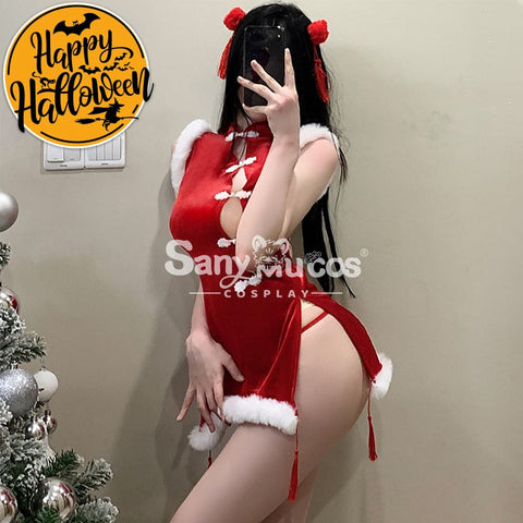 【In Stock】Christmas Cosplay Christmas Cheongsam Costume Costumes