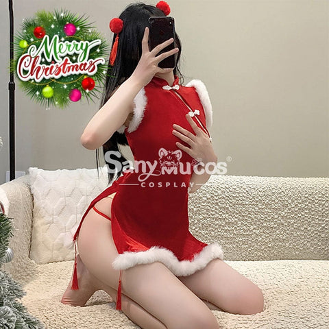 【In Stock】Christmas Cosplay Christmas Cheongsam Costume Costumes