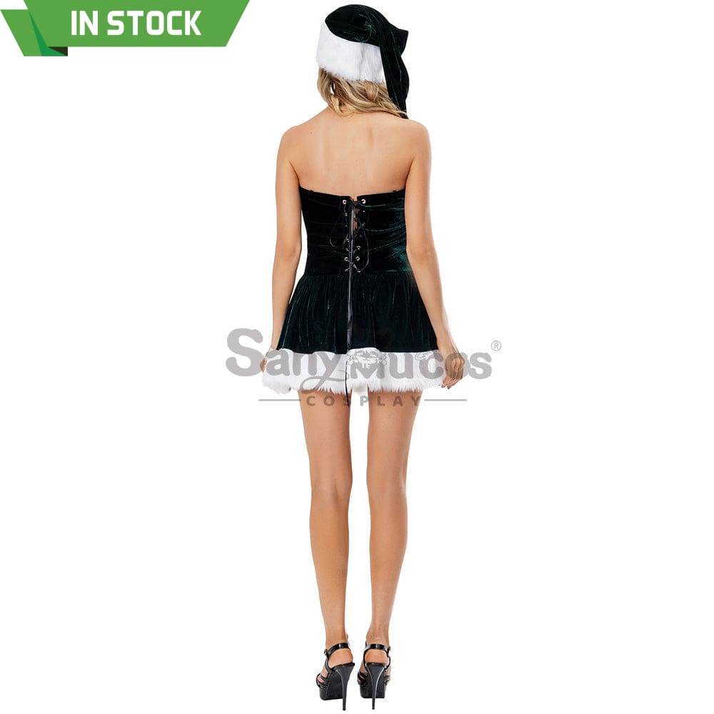 【In Stock】Christmas Cosplay Corset Dress Costume Costumes