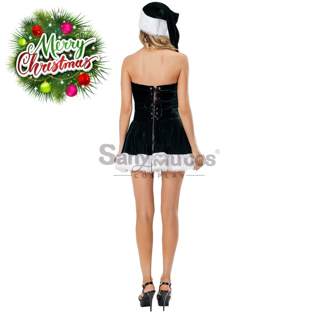 【In Stock】Christmas Cosplay Corset Dress Costume Costumes