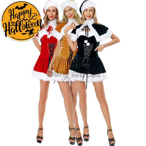 【In Stock】Christmas Cosplay Corset Dress Costume Costumes