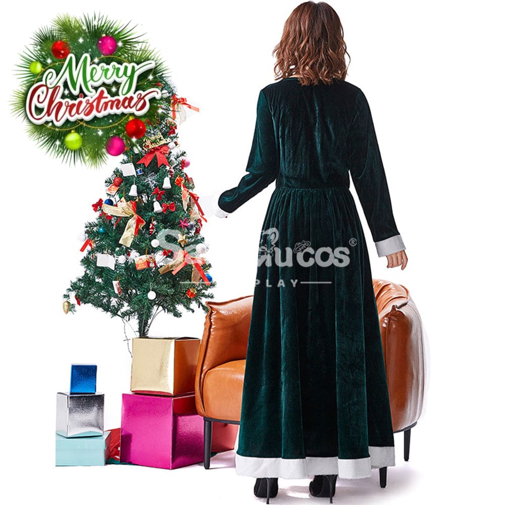 【In Stock】Christmas Cosplay Dark Green Christmas Dress Costume First Edition Costumes