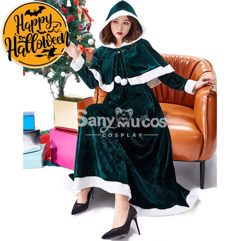 【In Stock】Christmas Cosplay Dark Green Christmas Dress Costume First Edition Costumes