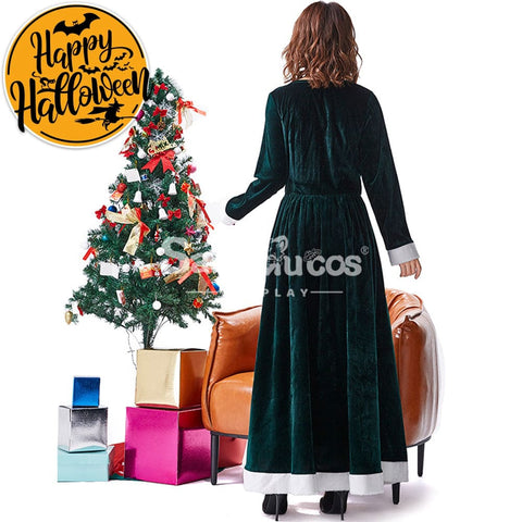 【In Stock】Christmas Cosplay Dark Green Christmas Dress Costume First Edition Costumes