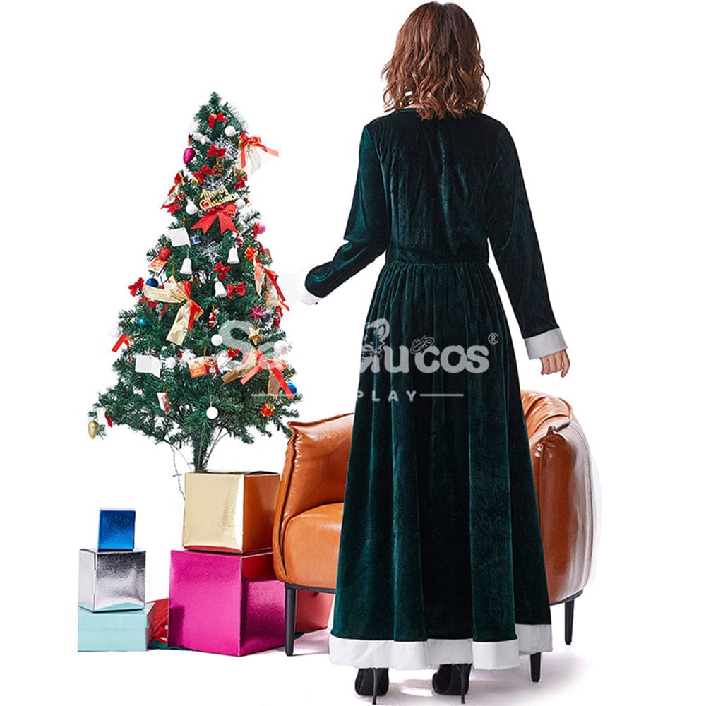 【In Stock】Christmas Cosplay Dark Green Christmas Dress Costume First Edition Costumes