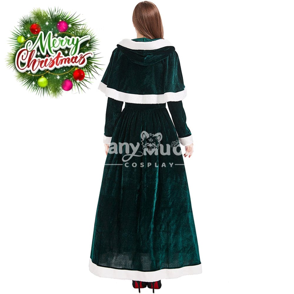 【In Stock】Christmas Cosplay Dark Green Christmas Dress Costume Second Edition Costumes