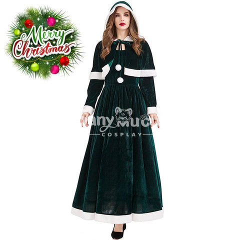 【In Stock】Christmas Cosplay Dark Green Christmas Dress Costume Second Edition Costumes