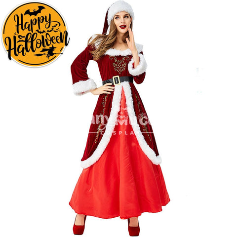 【In Stock】Christmas Cosplay Christmas Dress Costume Retro Edition Costumes