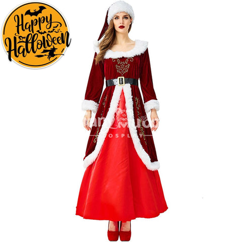 【In Stock】Christmas Cosplay Christmas Dress Costume Retro Edition Costumes