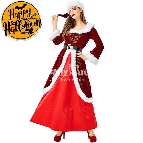 【In Stock】Christmas Cosplay Christmas Dress Costume Retro Edition Costumes