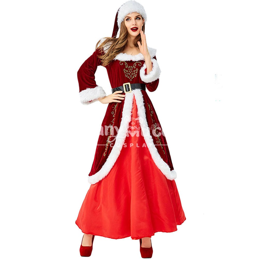【In Stock】Christmas Cosplay Christmas Dress Costume Retro Edition Costumes