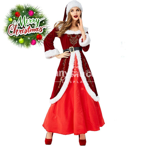 【In Stock】Christmas Cosplay Christmas Dress Costume Retro Edition Costumes