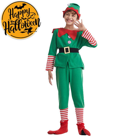 【In Stock】Christmas Cosplay Christmas Elf Costume Family Edition Costumes