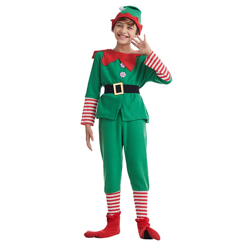 【In Stock】Christmas Cosplay Christmas Elf Costume Family Edition Costumes