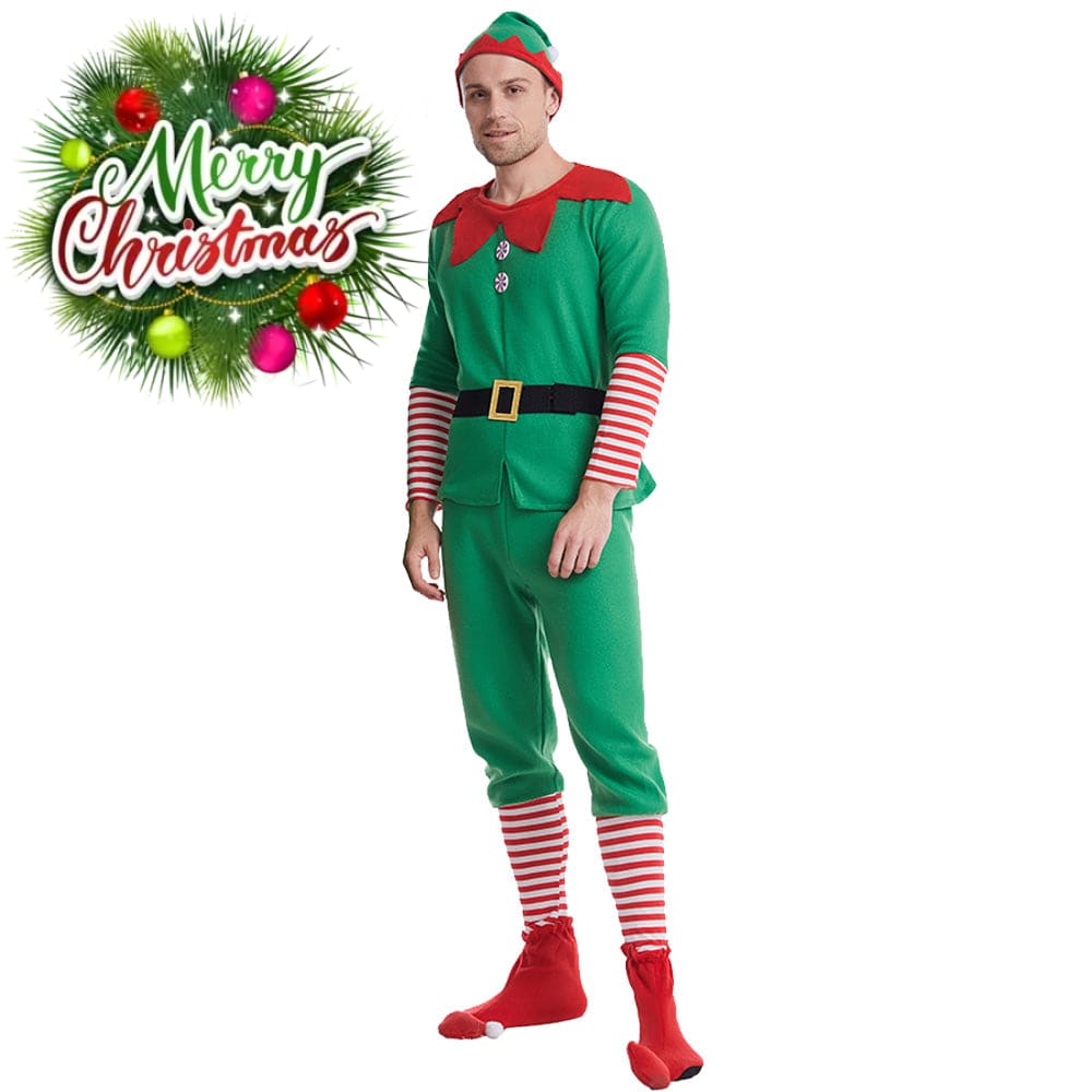 【In Stock】Christmas Cosplay Christmas Elf Costume Family Edition Costumes