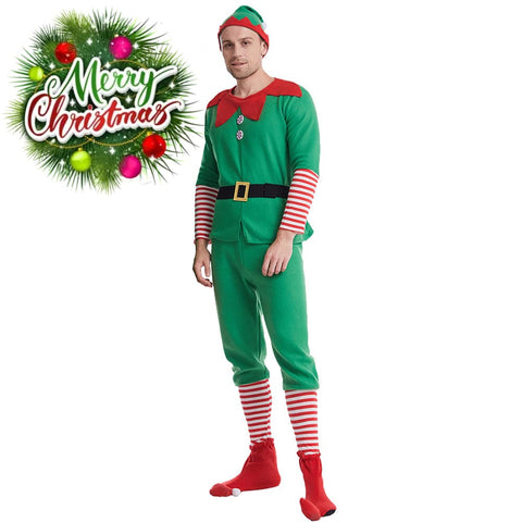 【In Stock】Christmas Cosplay Christmas Elf Costume Family Edition Costumes