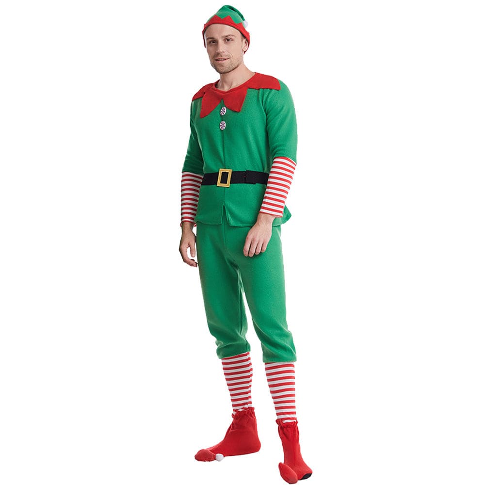 【In Stock】Christmas Cosplay Christmas Elf Costume Family Edition Costumes