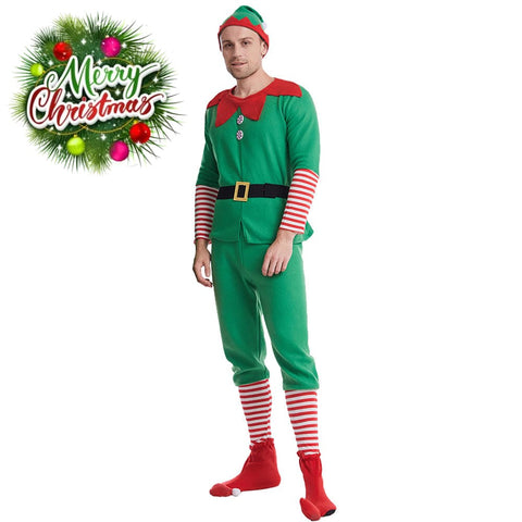 【In Stock】Christmas Cosplay Christmas Elf Costume Family Edition Costumes