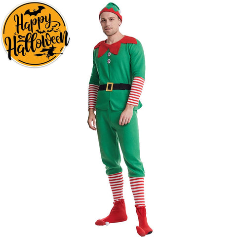 【In Stock】Christmas Cosplay Christmas Elf Costume Family Edition Costumes