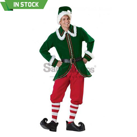 【In Stock】Christmas Cosplay Christmas Elf Costume Red Pants Edition Costumes
