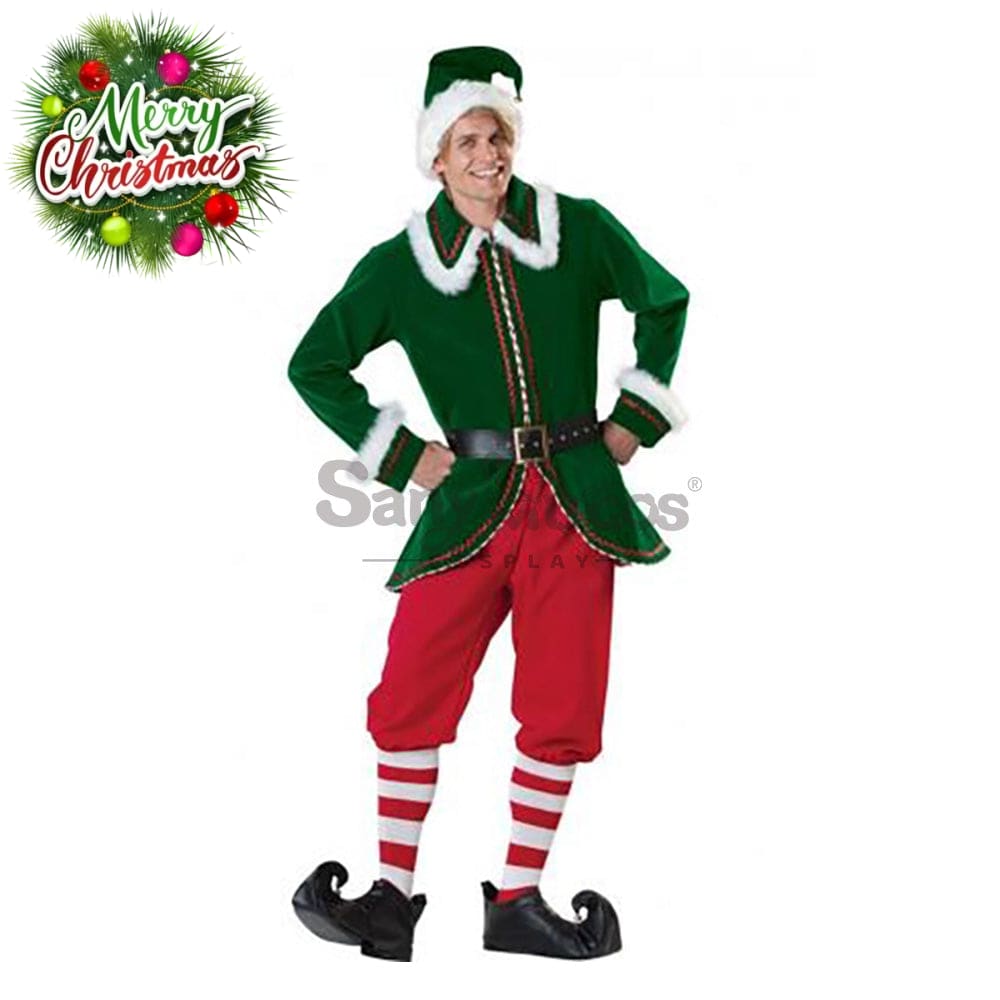 【In Stock】Christmas Cosplay Christmas Elf Costume Red Pants Edition Costumes