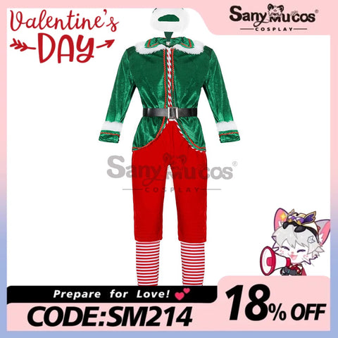 【In Stock】Christmas Cosplay Christmas Elf Costume Red Pants Edition Costumes