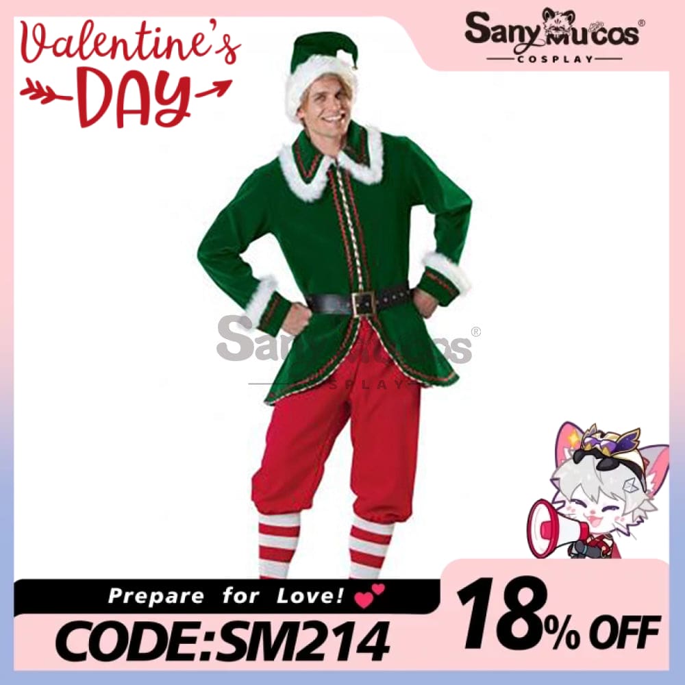 【In Stock】Christmas Cosplay Christmas Elf Costume Red Pants Edition Costumes