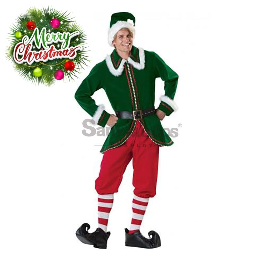 【In Stock】Christmas Cosplay Christmas Elf Costume Red Pants Edition Costumes