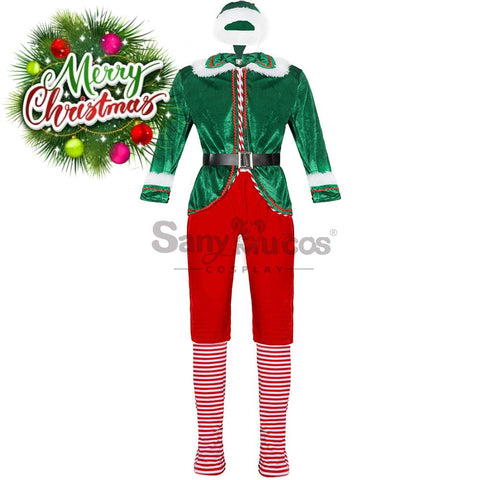 【In Stock】Christmas Cosplay Christmas Elf Costume Red Pants Edition Costumes