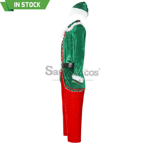 【In Stock】Christmas Cosplay Christmas Elf Costume Red Pants Edition Costumes