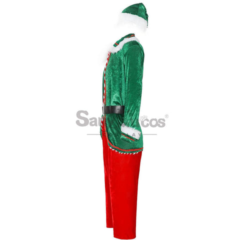【In Stock】Christmas Cosplay Christmas Elf Costume Red Pants Edition Costumes