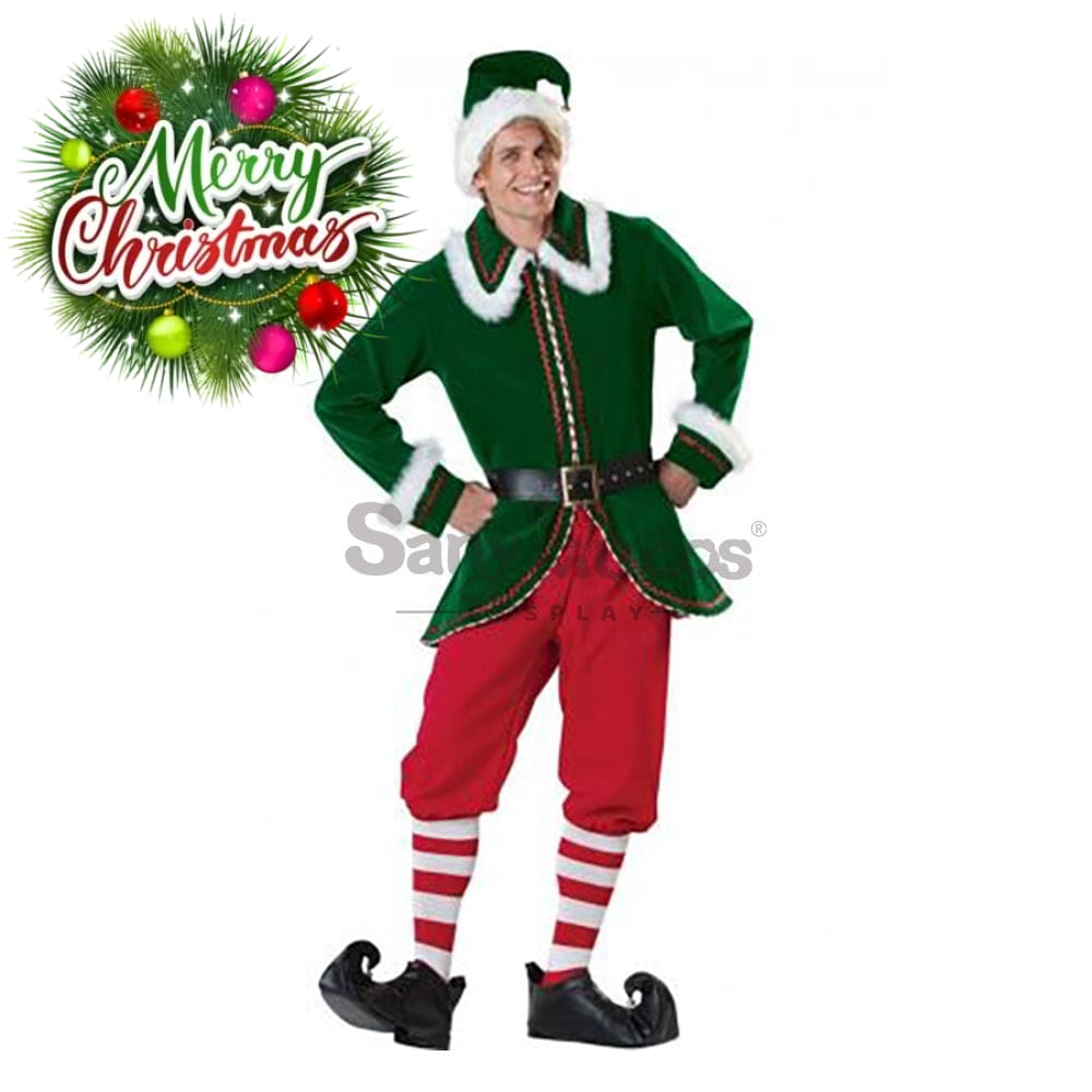 【In Stock】Christmas Cosplay Christmas Elf Costume Red Pants Edition Costumes